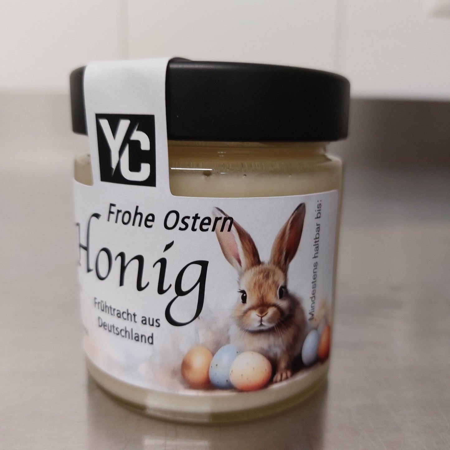 cremiger Frühtrachthonig 250g mit Osteretikett